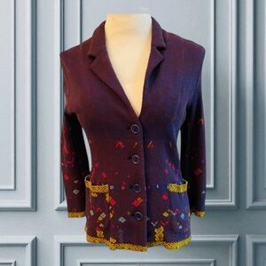 CATHERINE ANDRE BUTTON FRONT JACKET SIZE MEDIUM FRANCE